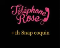 Téléphone rose ou noir et 1h échange snap