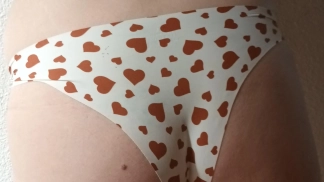 photo de la gourmandise Culotte blanche avec des cœurs