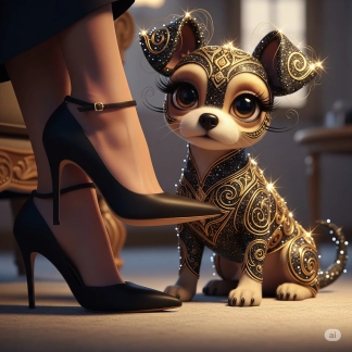 photo de la gourmandise Petite chienne
