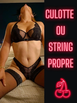 photo de la gourmandise Ma culotte ou mon string propre