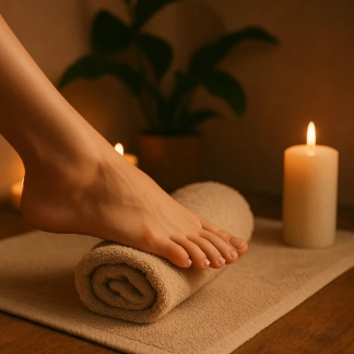 photo de la gourmandise massage des pieds