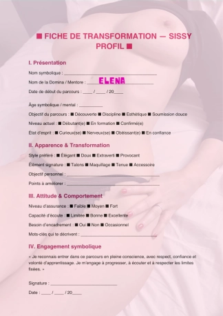 photo de la gourmandise 🌸 Ose découvrir ta part cachée… Remplis ta fiche de transformation et révèle la version la plus raffinée de toi-même. #SissyJourney #Transformation #Féminité #Éveil #Discipline #Elegance