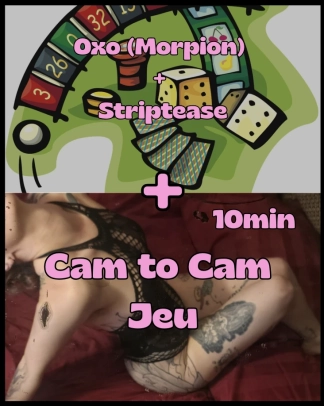 photo de la gourmandise Cam to Cam Striptease+Jeu (Oxo, morpion) 10min