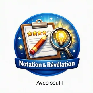 Note et révélation avec soutif