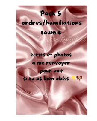 Pack 5 ordres /humiliations