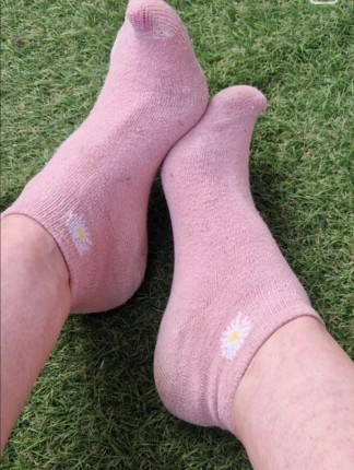 photo de la gourmandise mes chaussettes portées