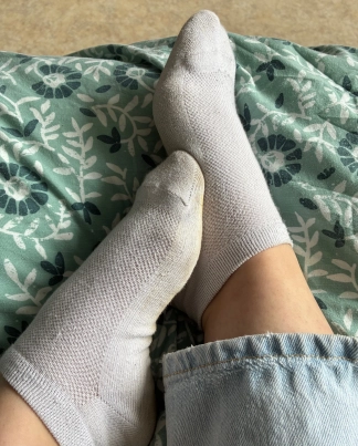 photo de la gourmandise Mes chaussettes qui ont bien vécues
