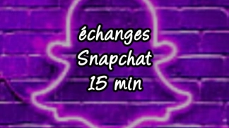 photo de la gourmandise Échanges Snapchat 15min