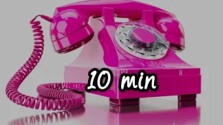 Téléphone rose et noir