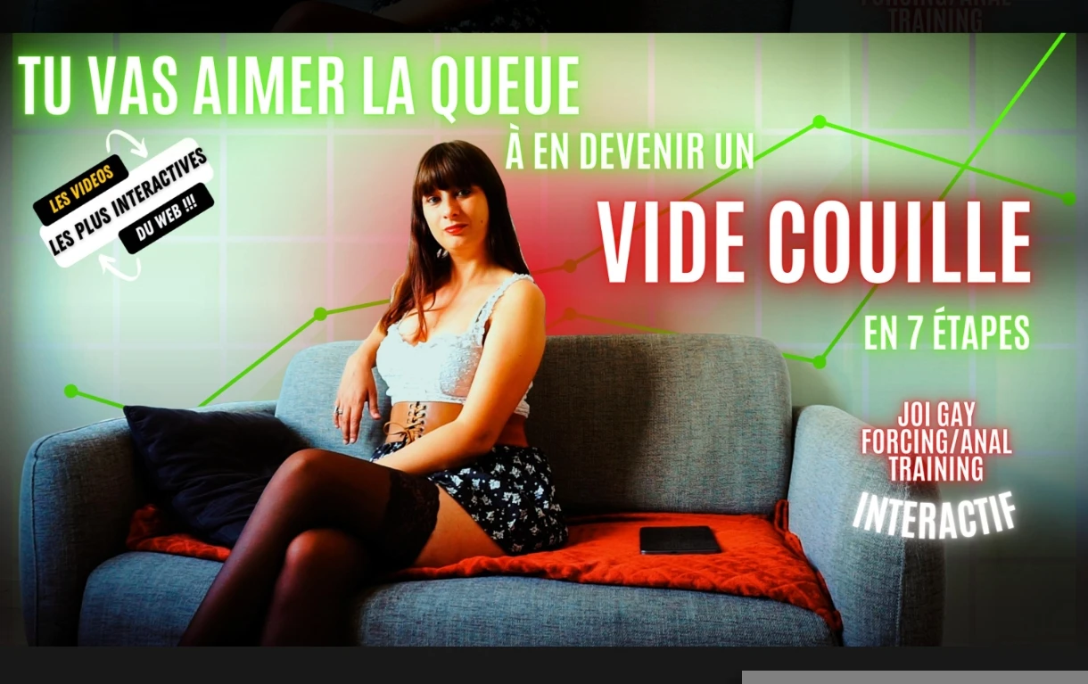 Photo de Tu vas aimer la queue à en devenir un vide-couilles  -  vidéo interactive forcing gay  et training anal