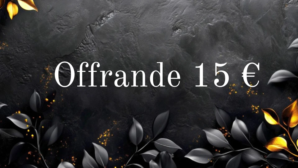 Photo de Offrande 15 euros 💵