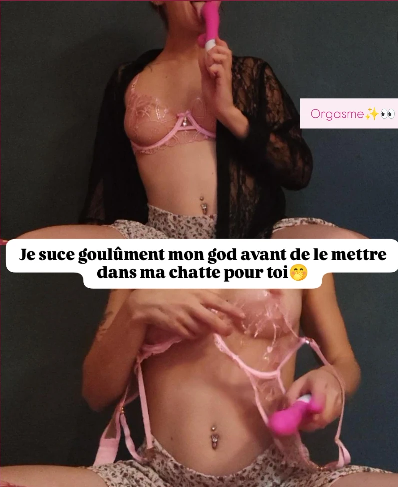 Photo de Je suce mon god avant de me l'enfoncer pour toi 🫣