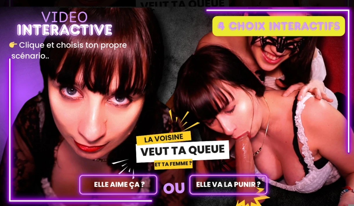 Photo de La voisine veut ta queue et ta femme ? elle aime ca ou elle va la punir ? 🔥 Vidéo INTERACTIVE – 1 vidéo, plusieurs scénarios… Saura-tu tous les explorer ? 😏💦