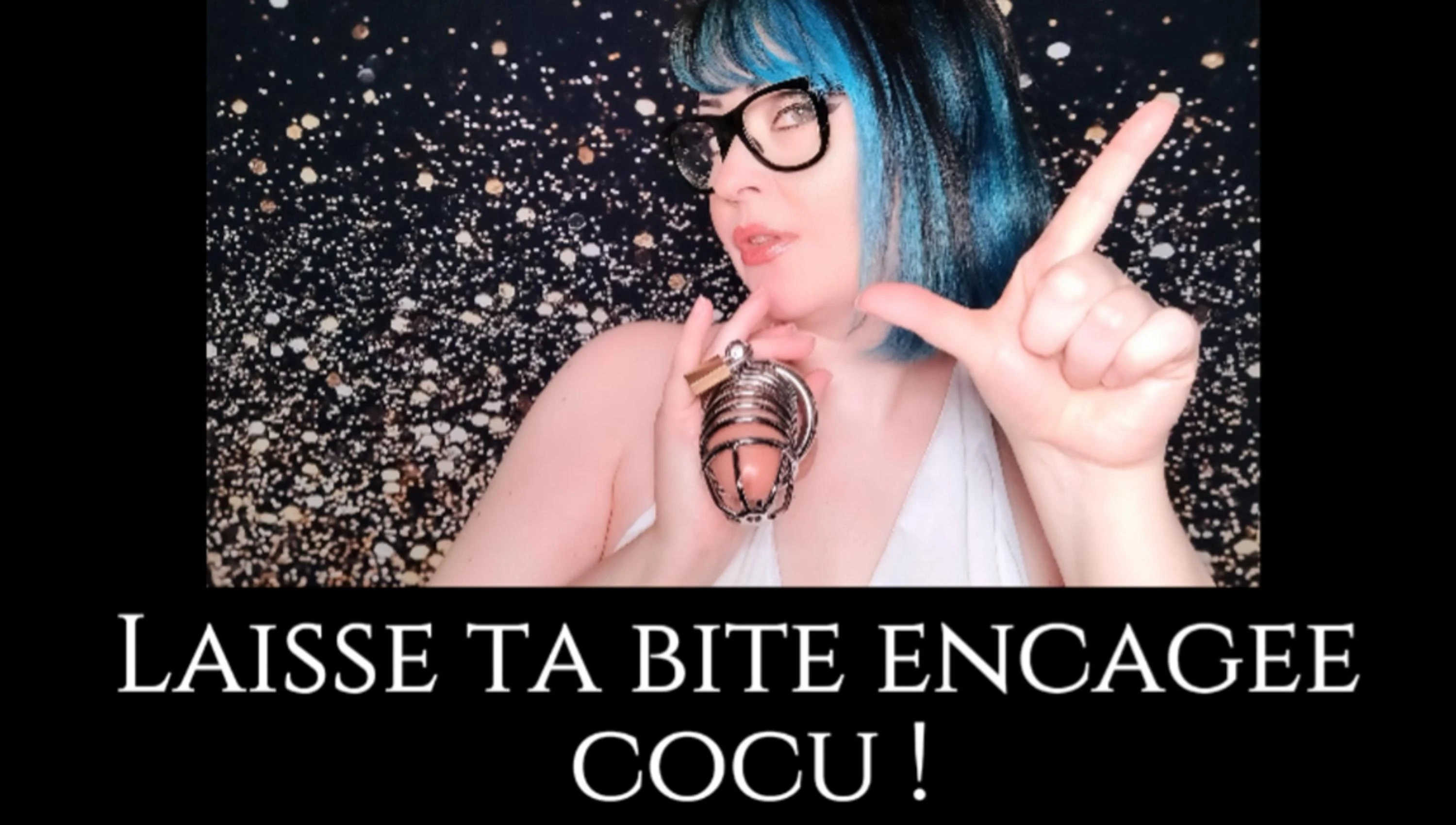 Photo de Laisse ta bite encagée cocu ! (FEMDOM)