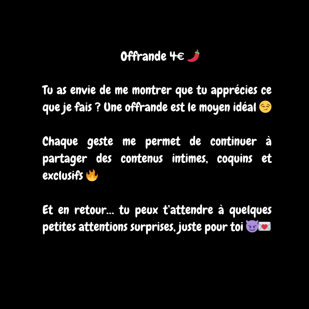 Photo de Offrande 4€