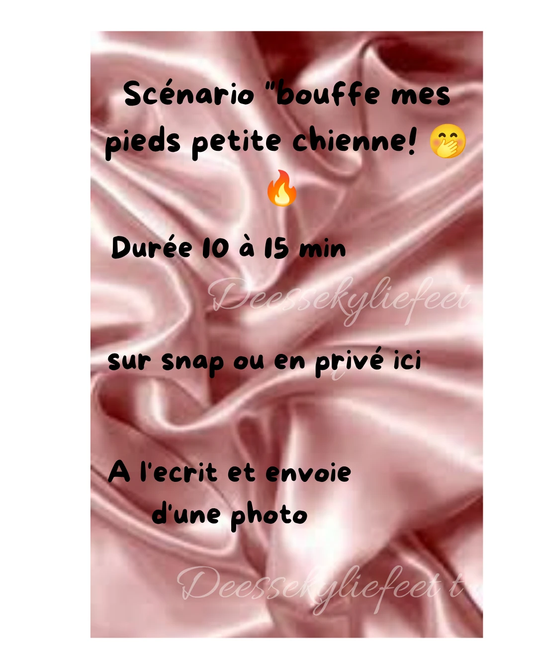 Photo de Scénario "bouffe mes pieds petite chienne !🔥🐶