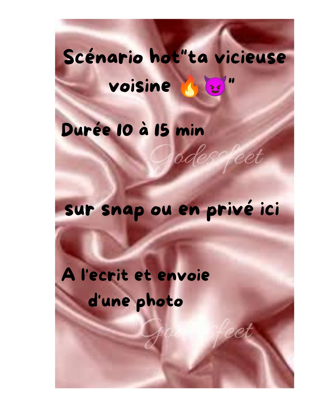 Photo de Scénario hot écrit "ta vicieuse voisine 😈🔥"