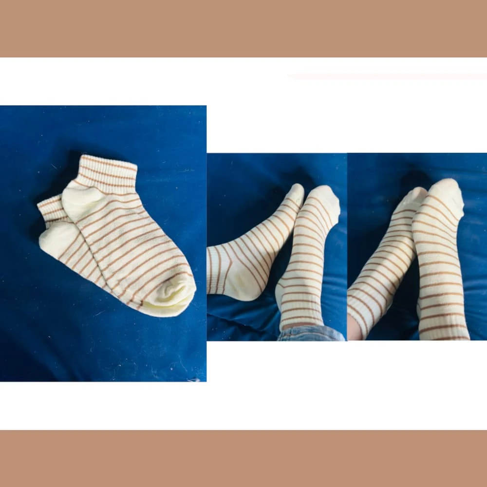 Photo de Socquettes à rayures 🤎​
