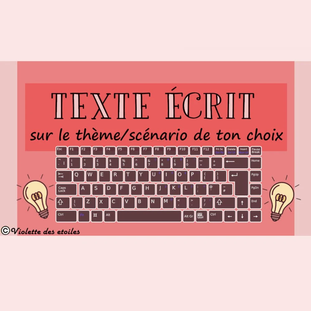 Photo de Texte écrit sur le thème/scénario de ton choix...