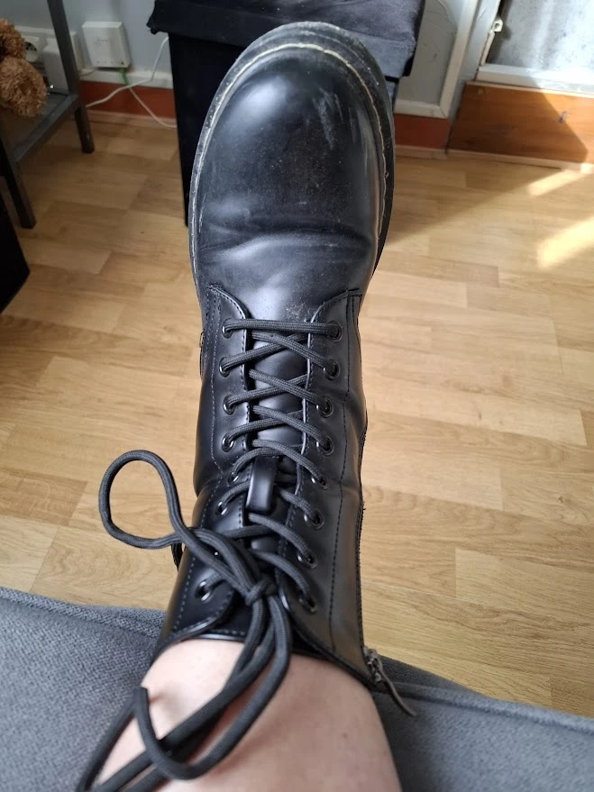Photo de mes bottines a plateaux