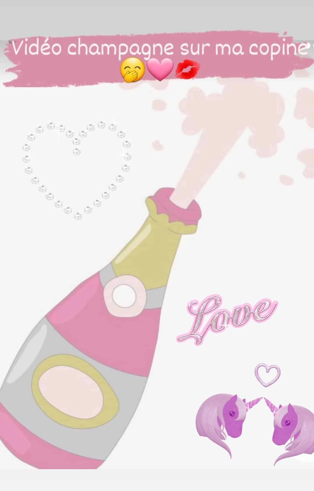 Photo de vidéo champagne sur ma copine 🩷