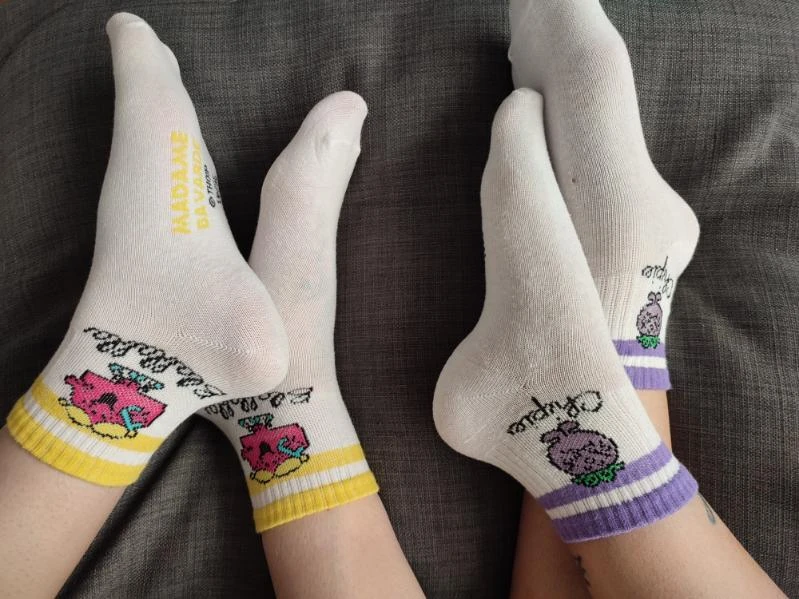 Photo de Chaussettes girly 💛💜