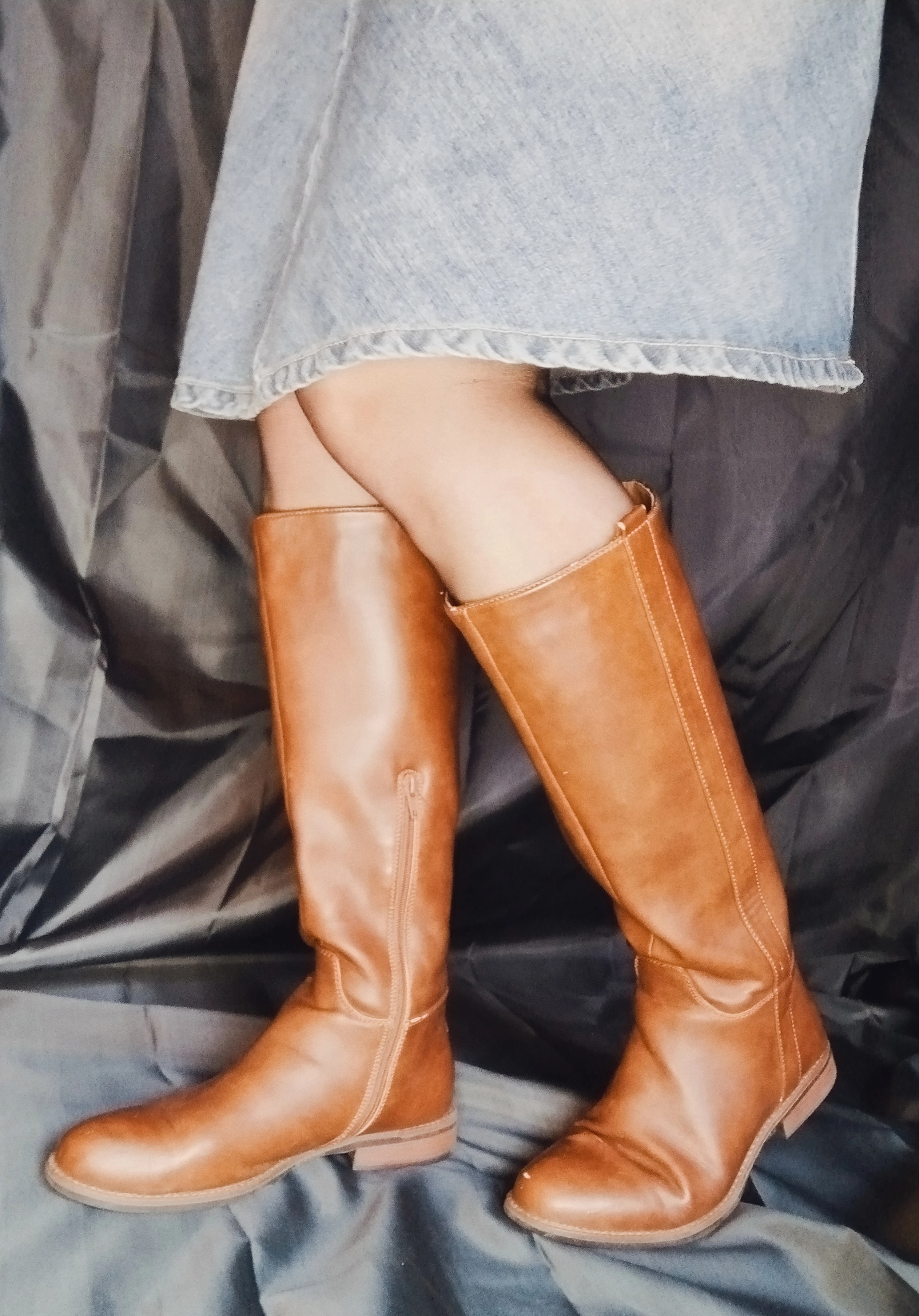 Photo de Collection « beaucoup porté » bottes marron en cuir