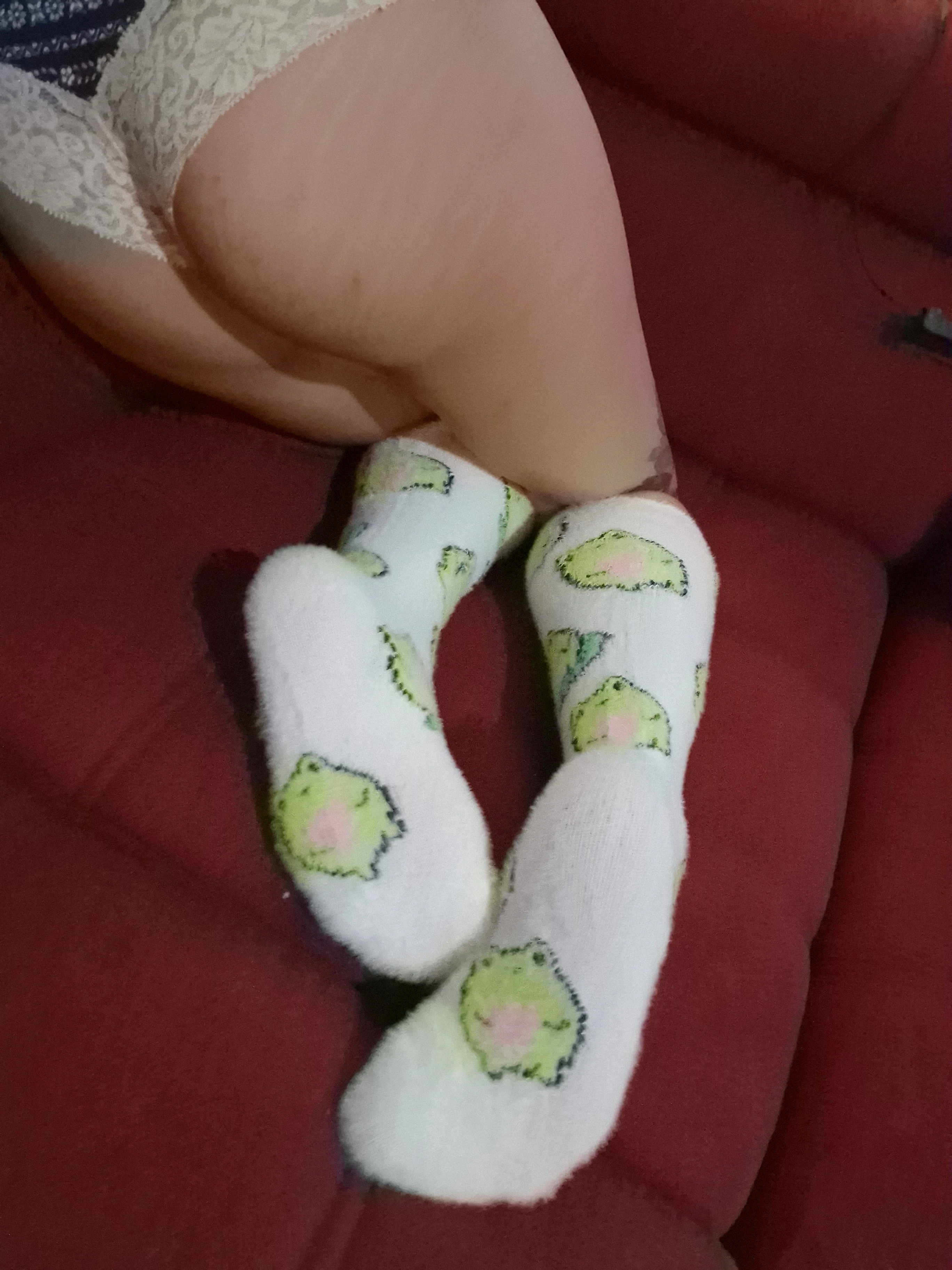 Photo de Chaussettes blanches grenouille