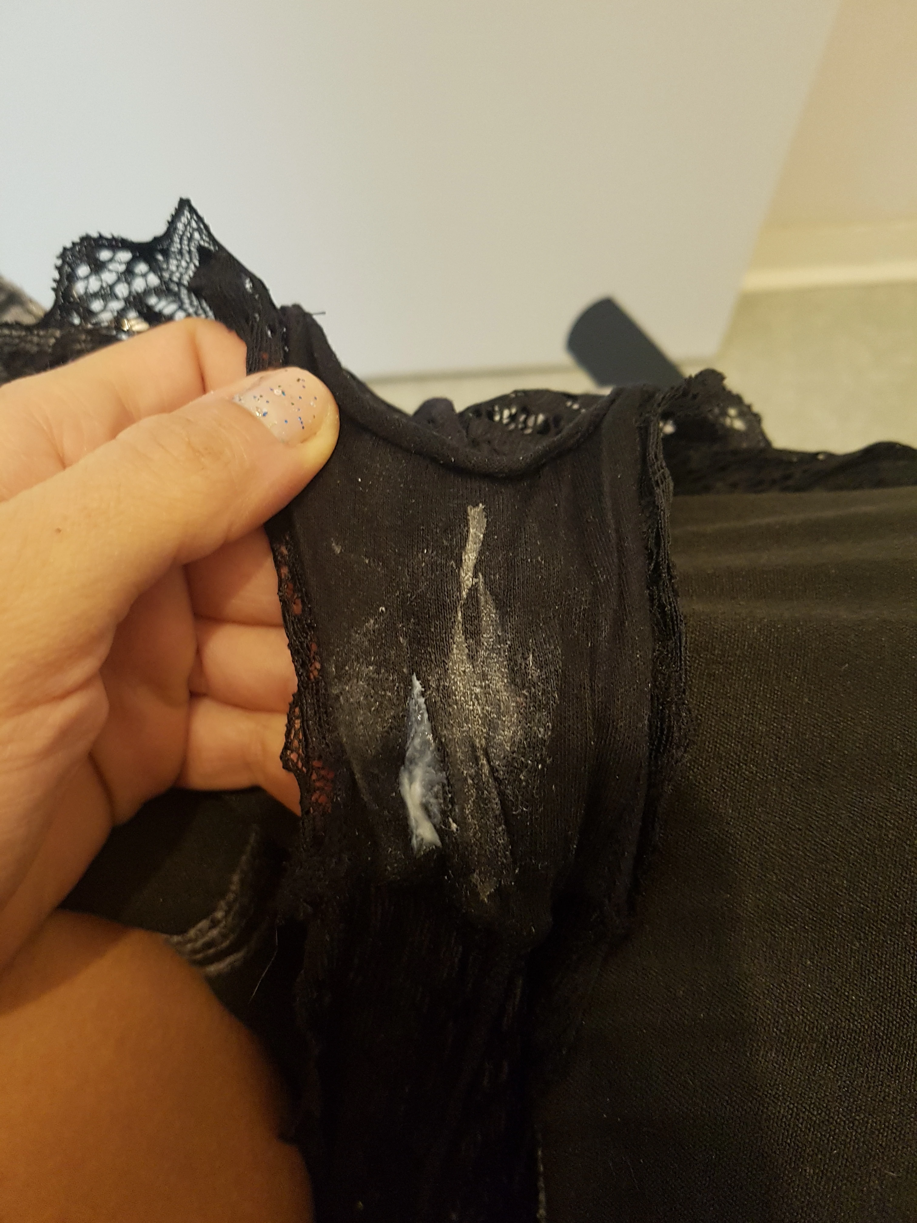 Photo de Tanga noir 3jrs+masturbation sale et odorant