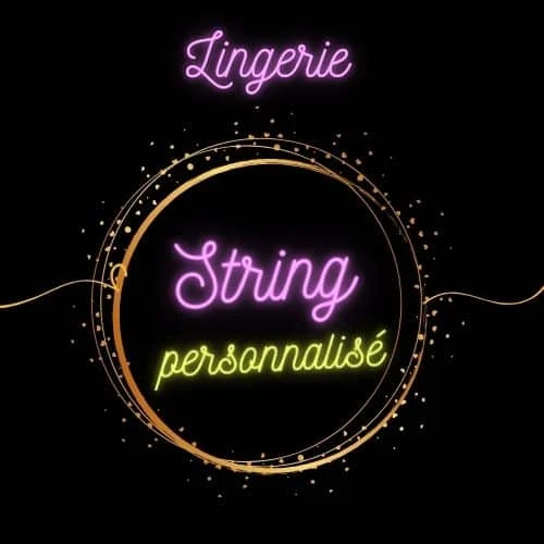 Photo de String porté Personnalisable