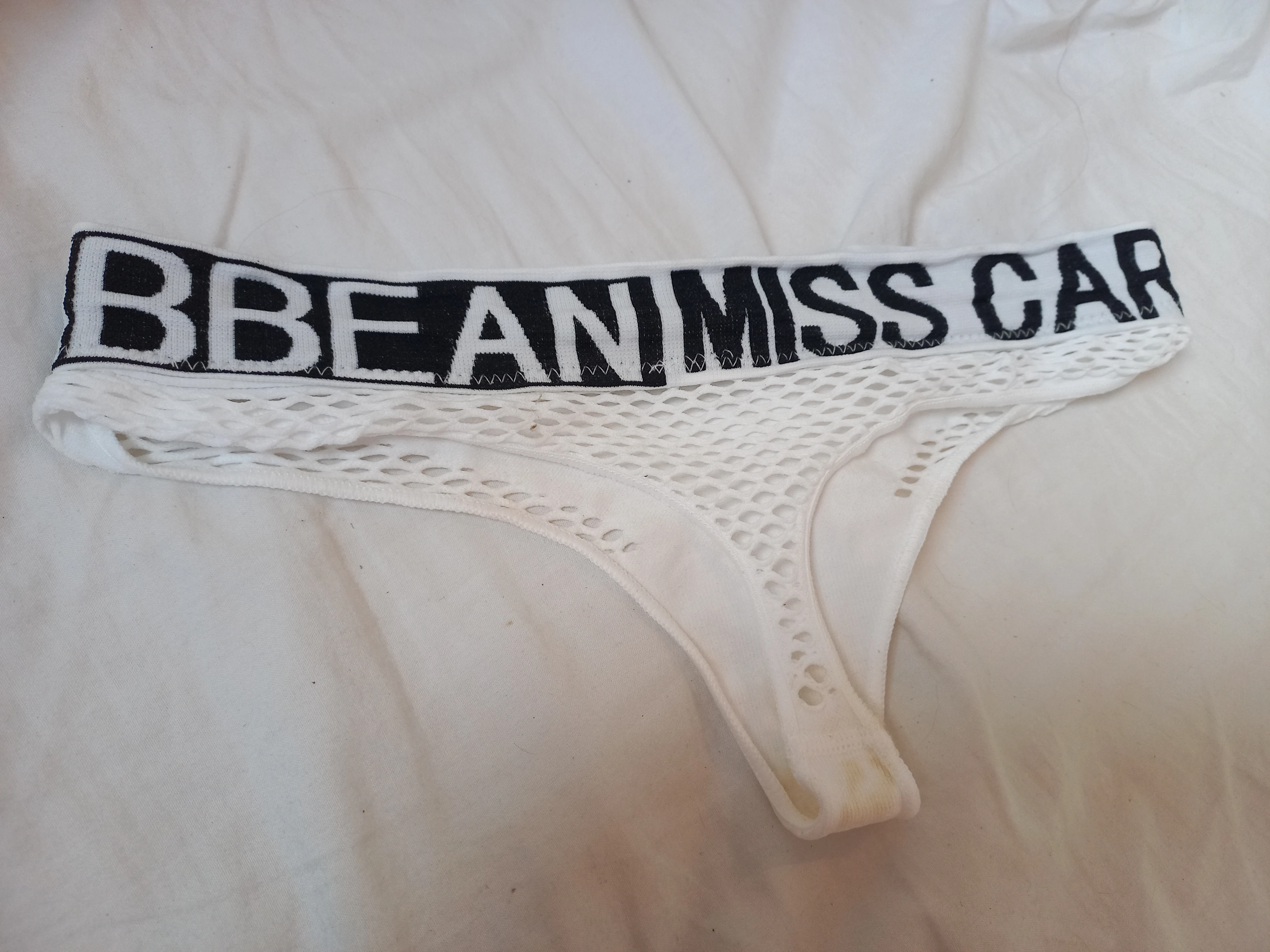 Photo de String blanc sale