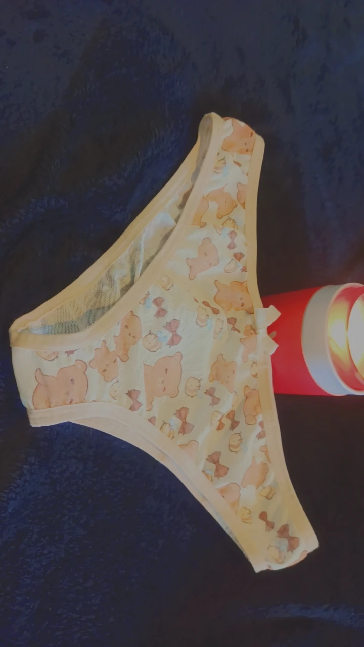 Photo de Culotte cute ourson avec 💦 porté 24 h