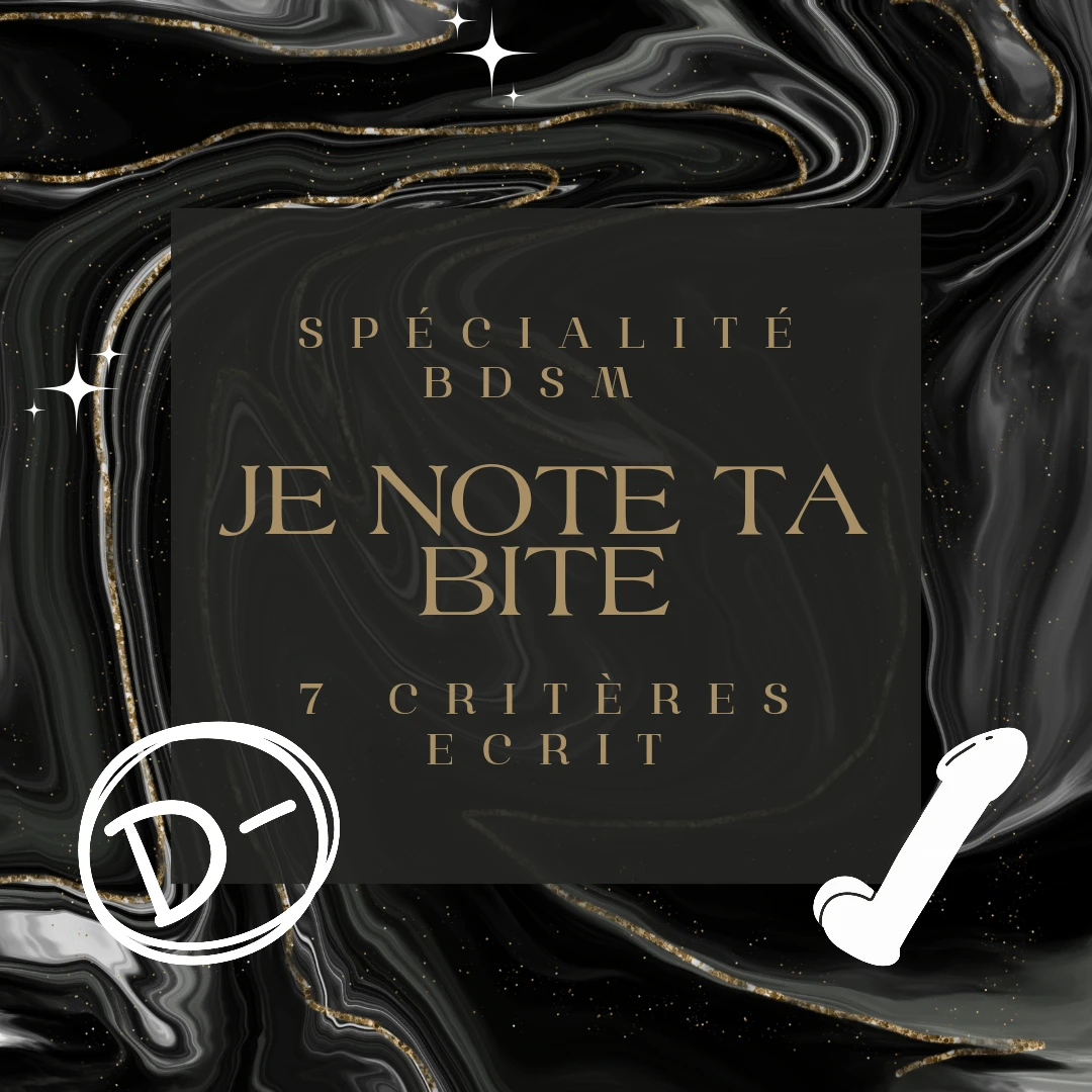 Photo de Je note queue version humiliation