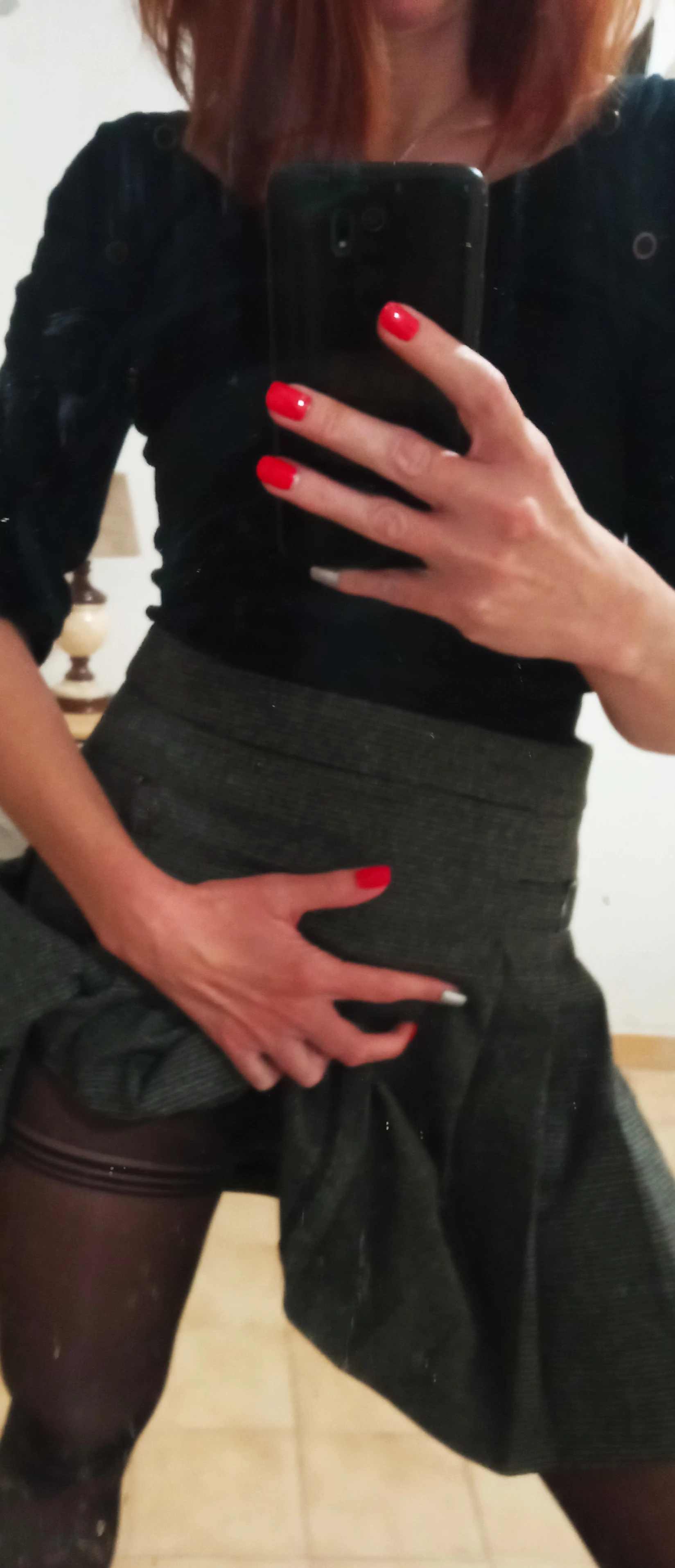 Photo de A l’adoption, mes collants portés sans rien dessous...