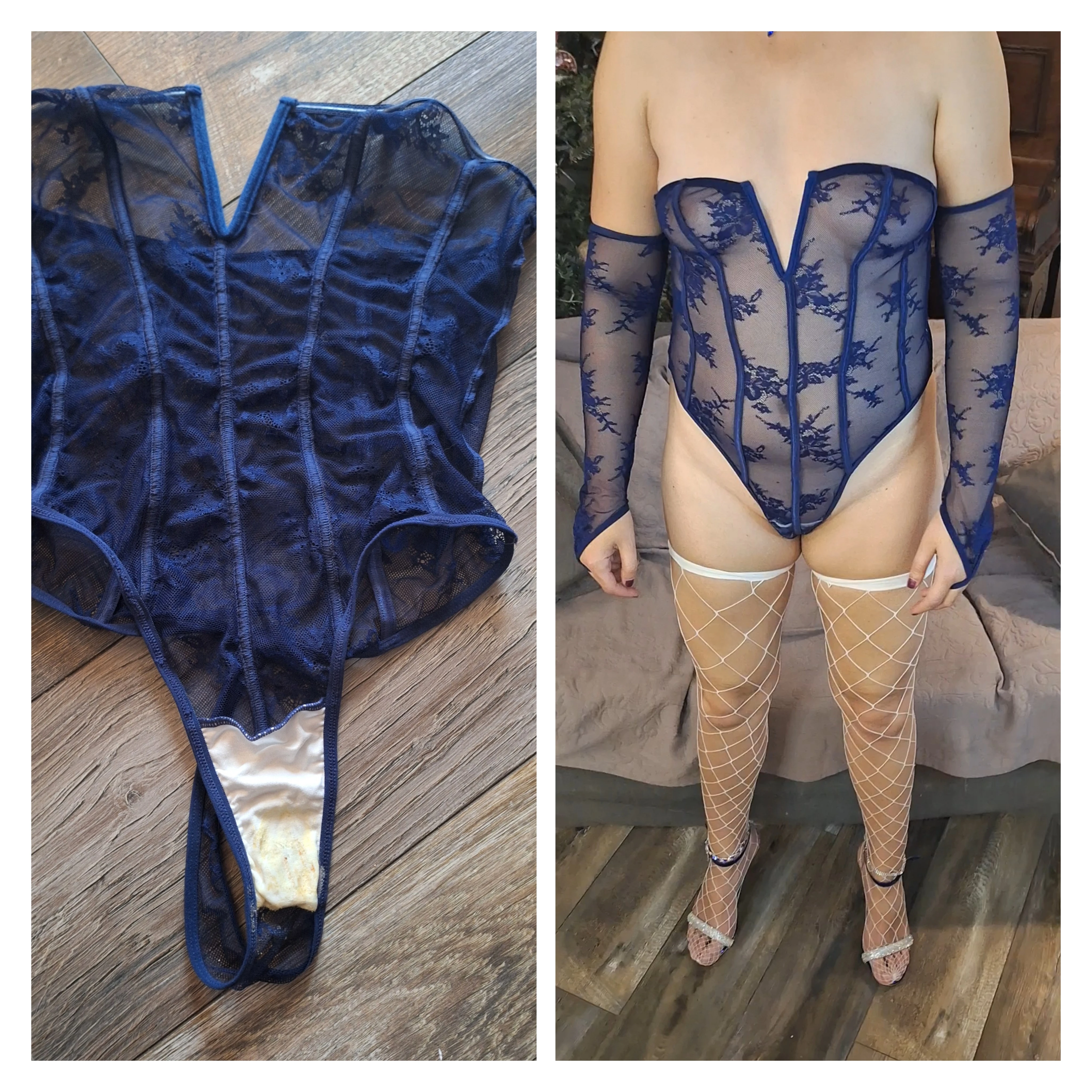 Photo de Blue lace bodysuit