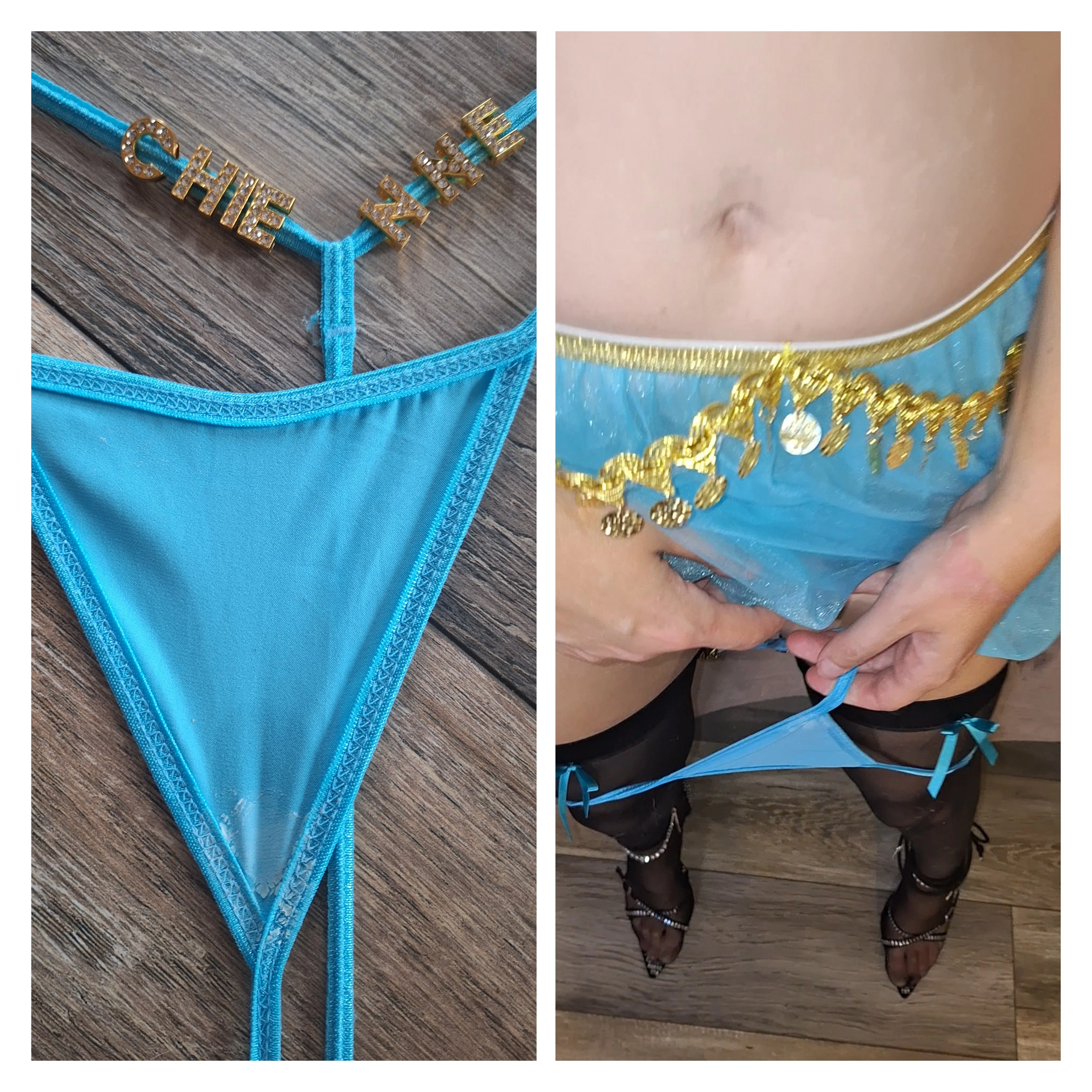 Photo de Blue G string worn 2 days