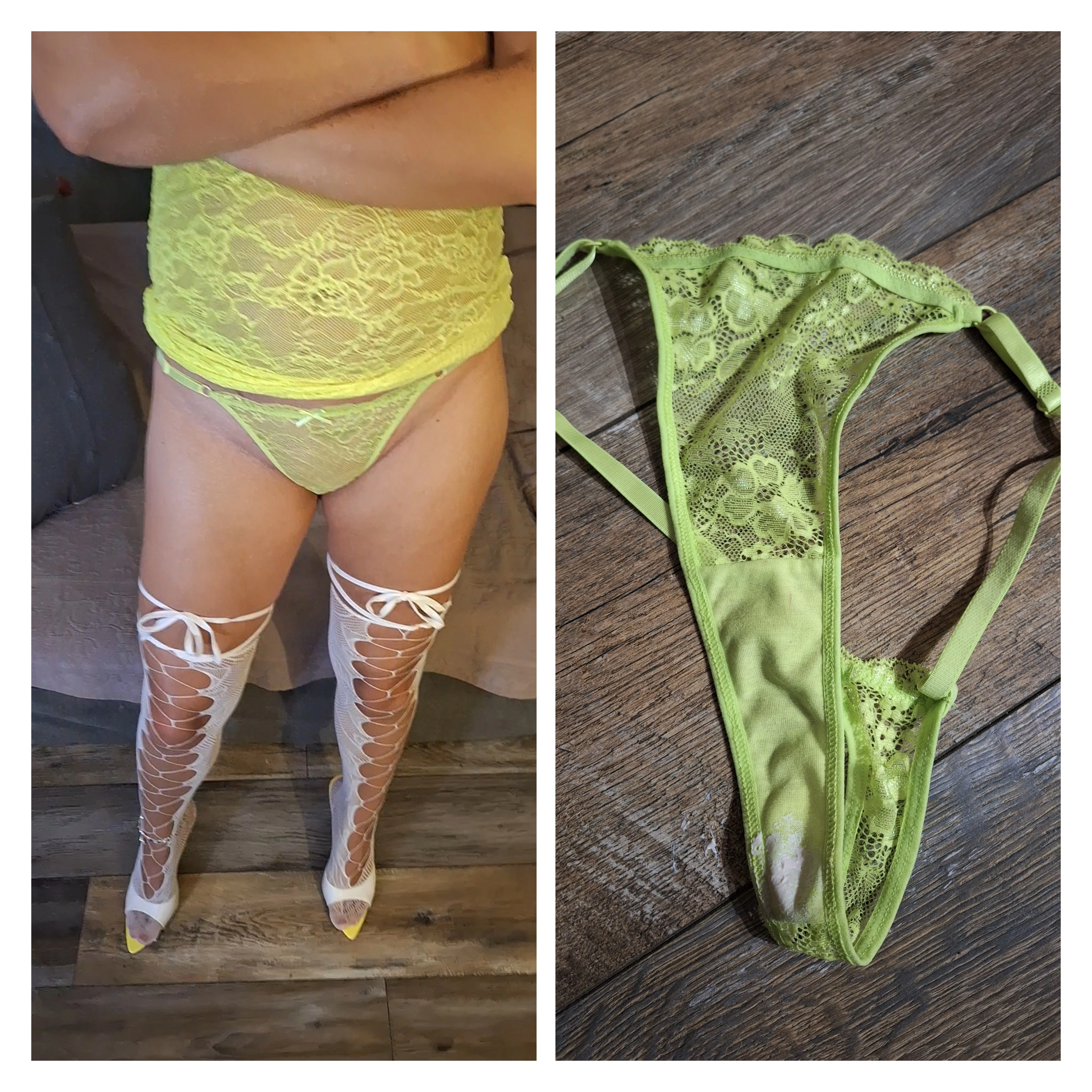 Photo de Yellow panty worn 2 days