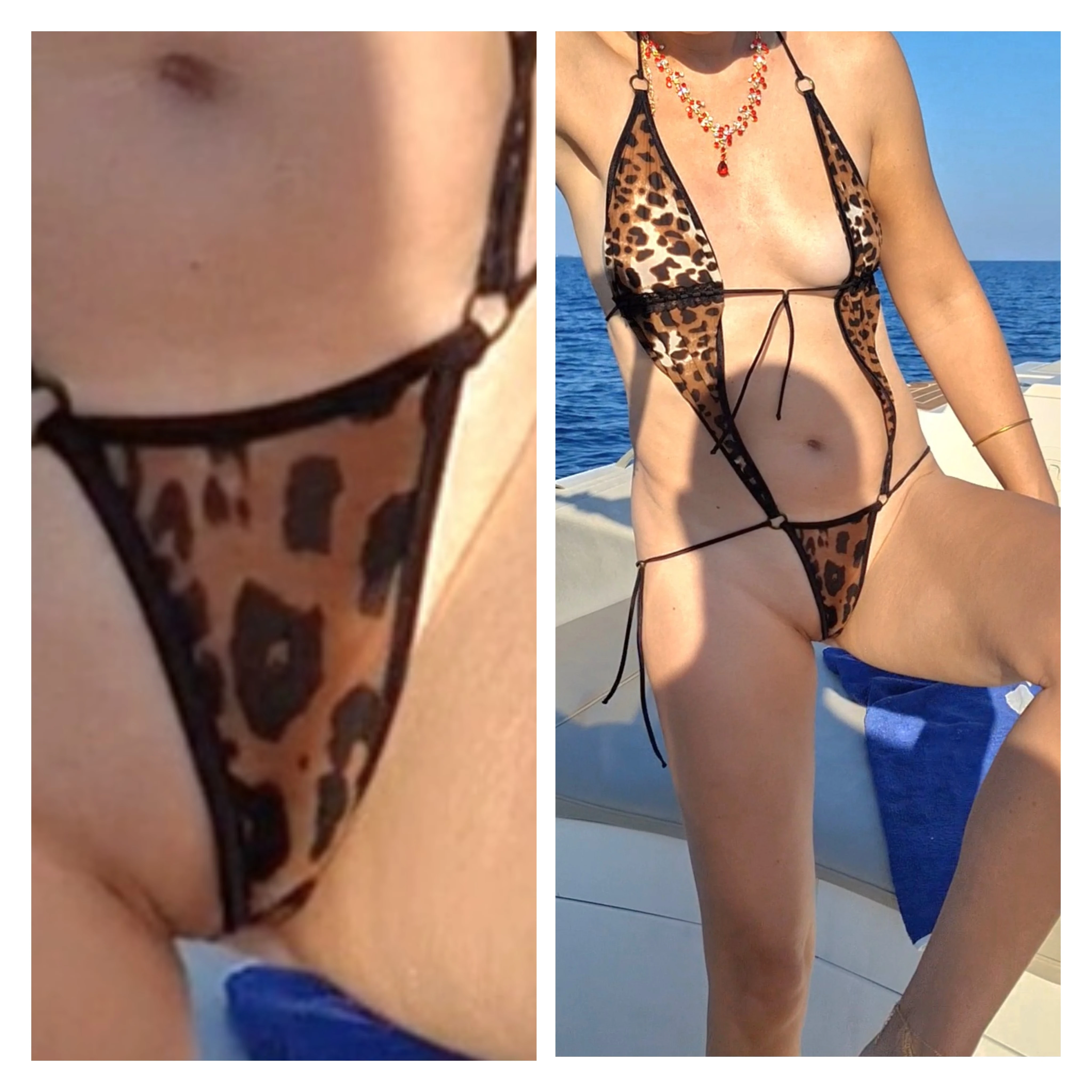 Photo de Sexy swimsuit used for sex on boat