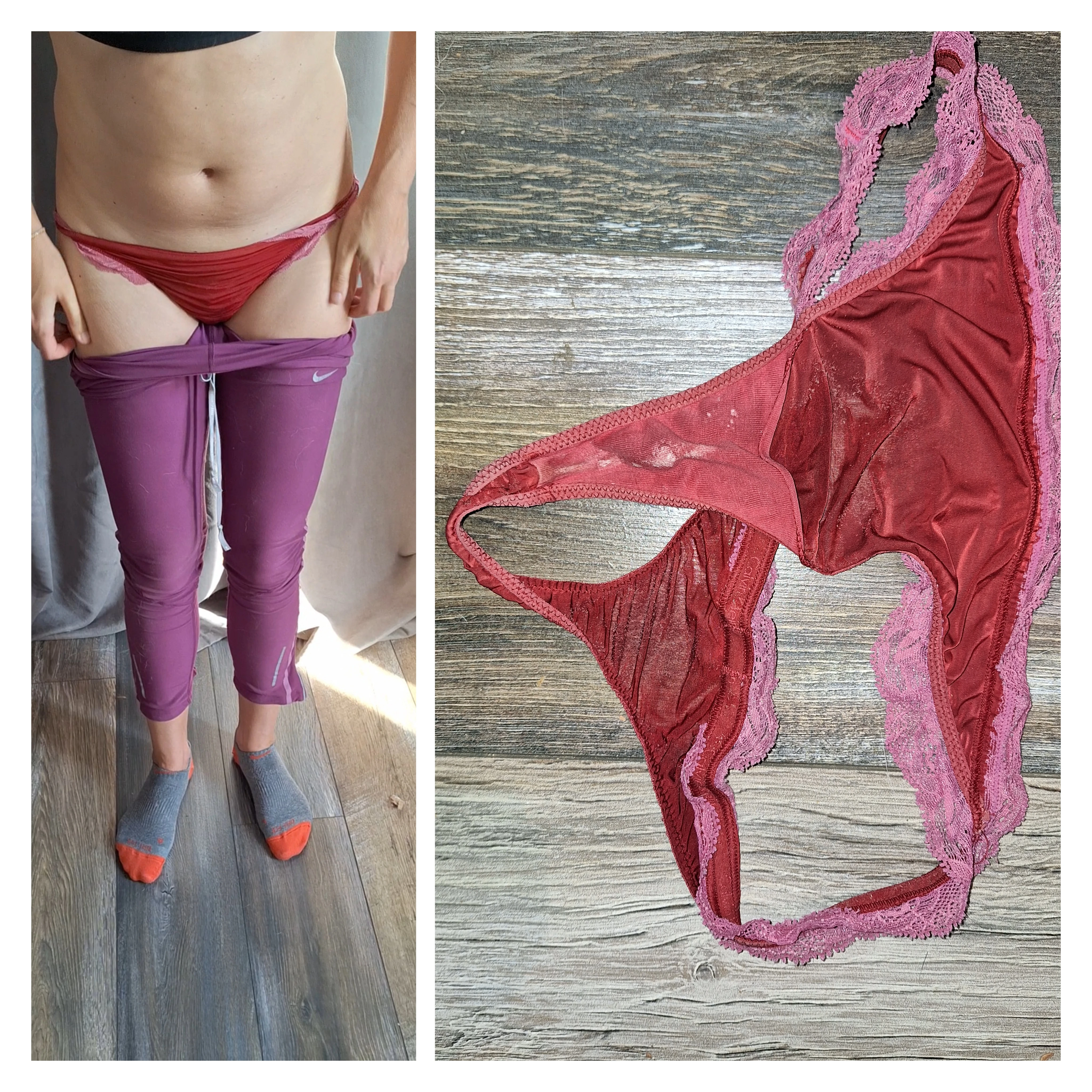 Photo de Red thong worn for gym