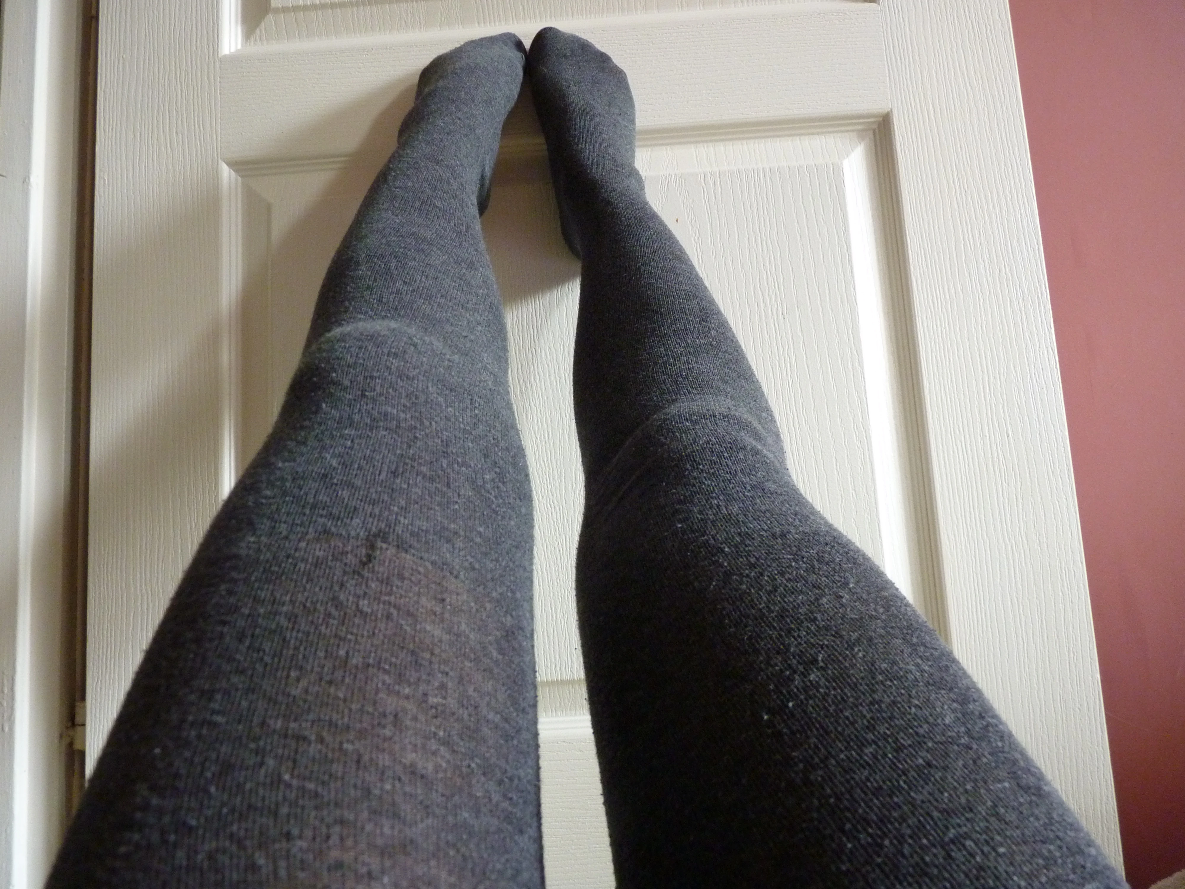 Photo de 💥💥💢 Mes collants tout doux portés sans culotte...