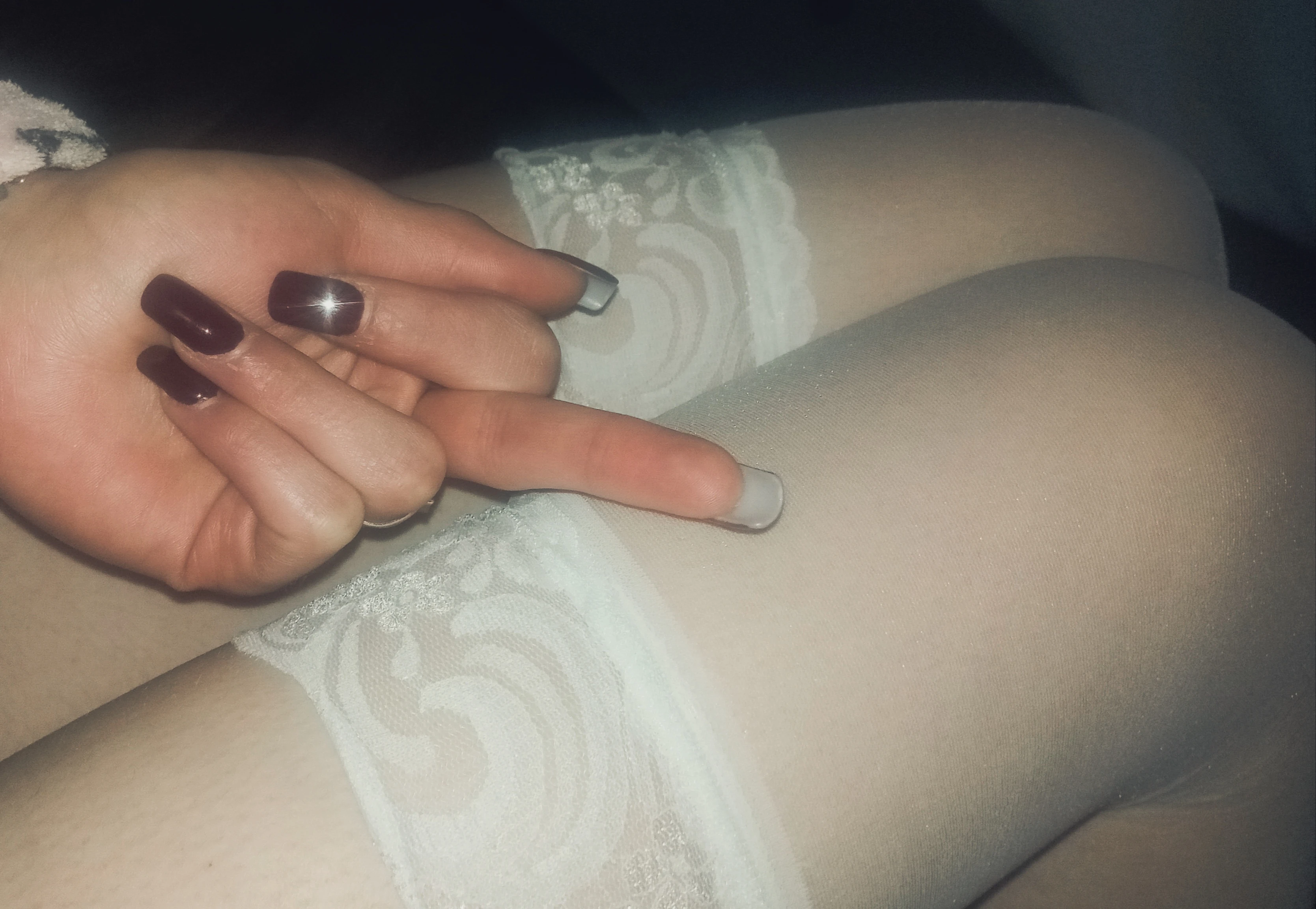 Photo de Mes bas blanc 💓 2 JOURS