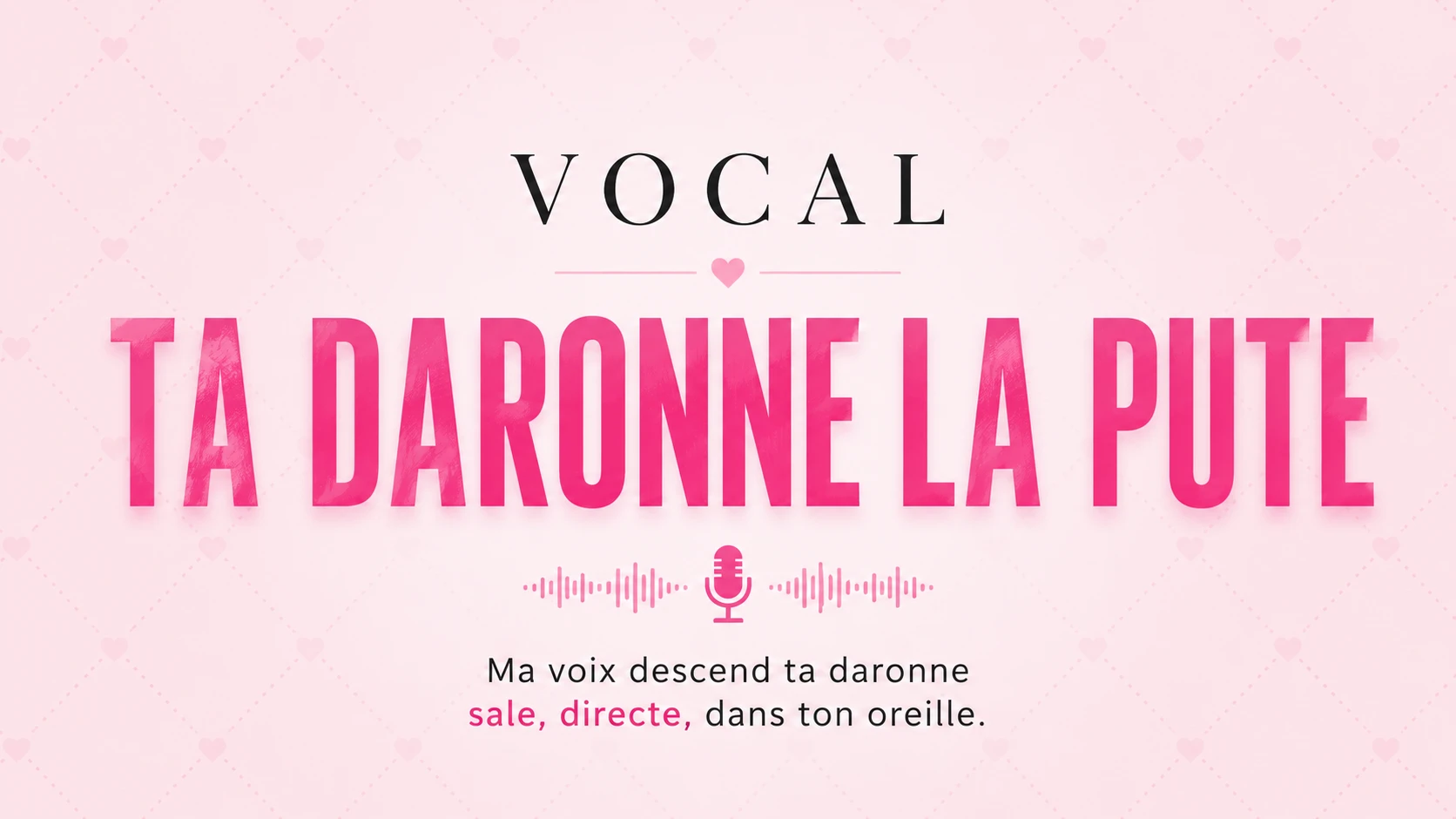 Photo de Vocal ta daronne la pute 🎤