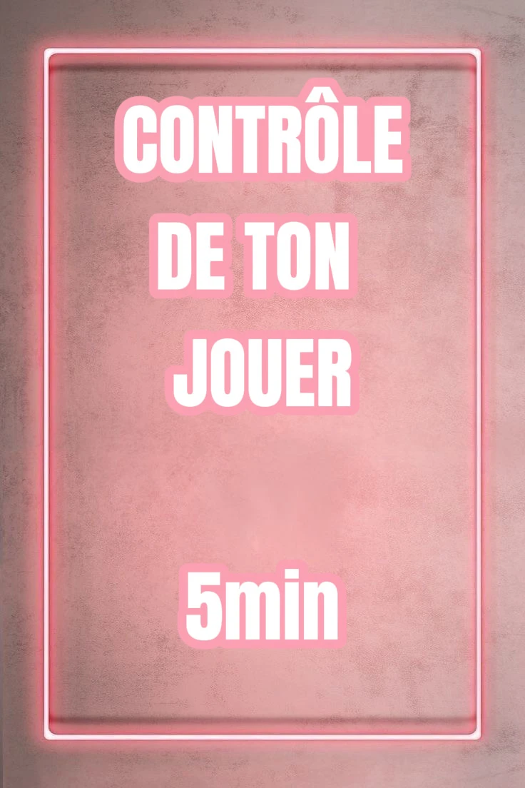 Photo de CONTRÔLE DE TON JOUER 5min