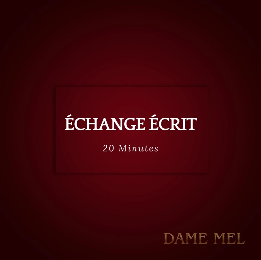 Photo de Échange écrit 20min