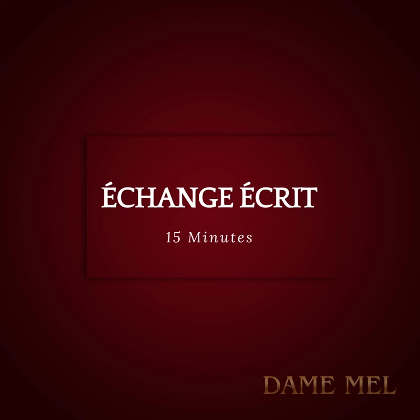 Photo de Échange écrit 15min