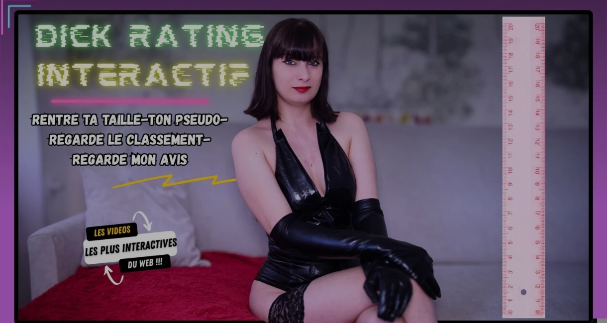 Photo de Dick rating interactif / rentre ta taille , regarde le classement et decouvre mon avis en vidéo