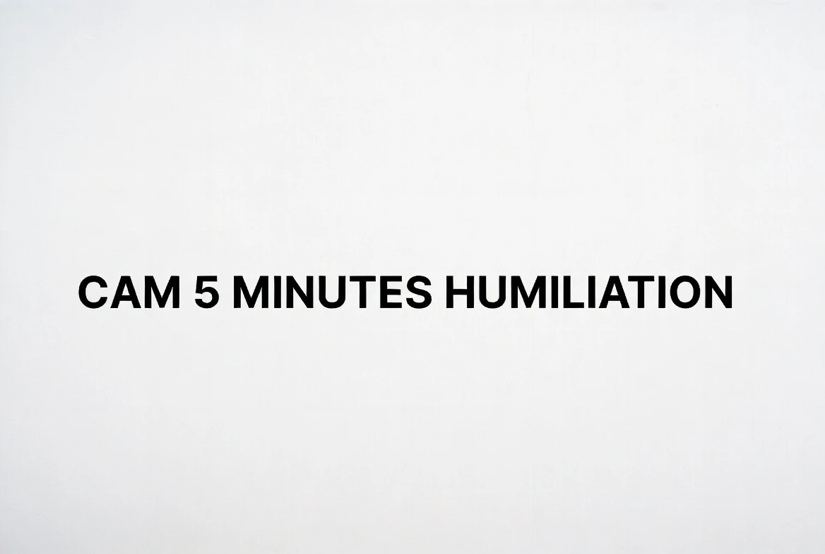Photo de Cam 5 minutes humiliation