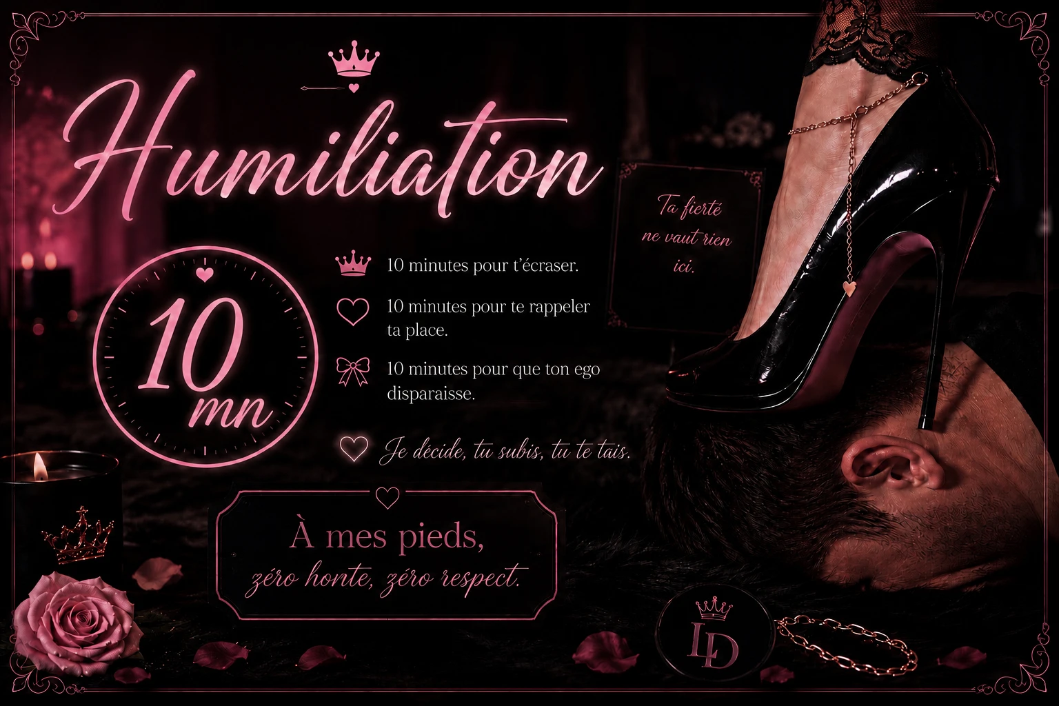 Photo de Je t’humilie 10mn • Ecrit •