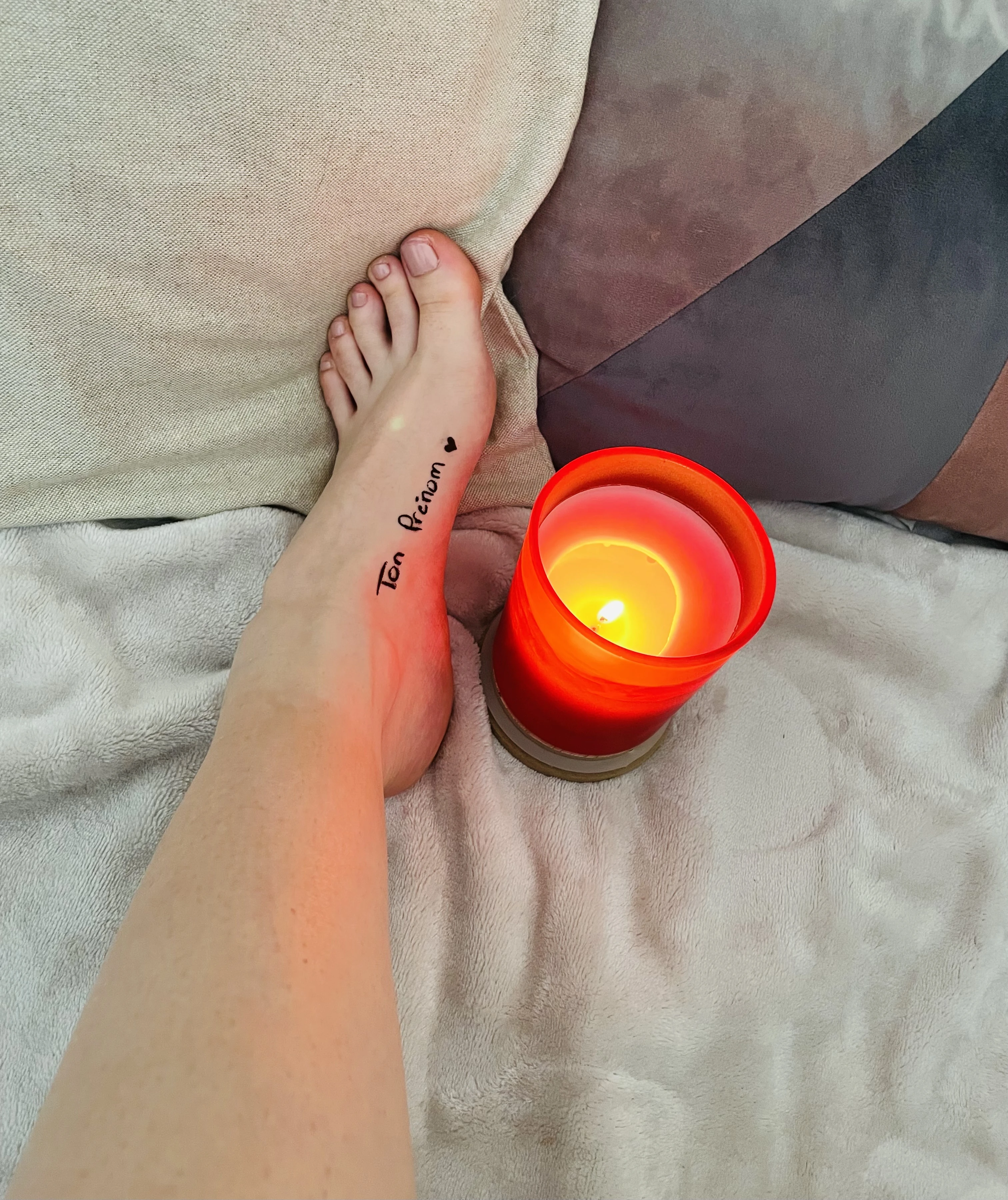 Photo de Mes petits pieds avec ton prénom ?🤭
