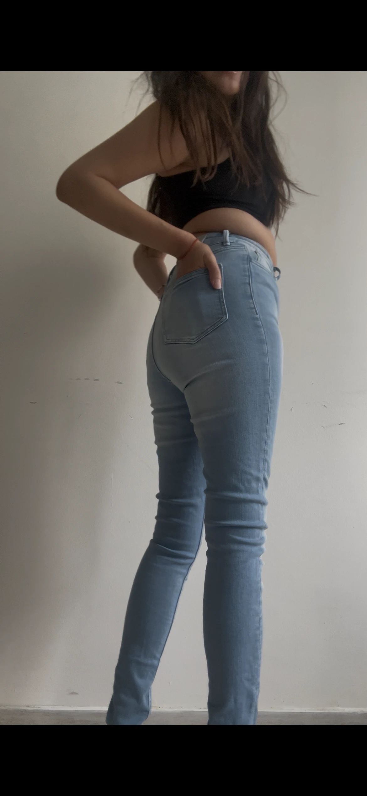 Photo de Pipi dans mon jean bleu clair